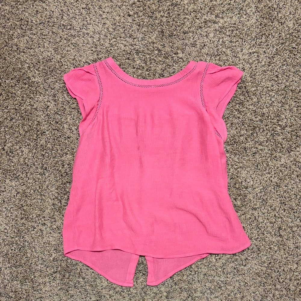 Mine Pink Cap Sleeve Blouse